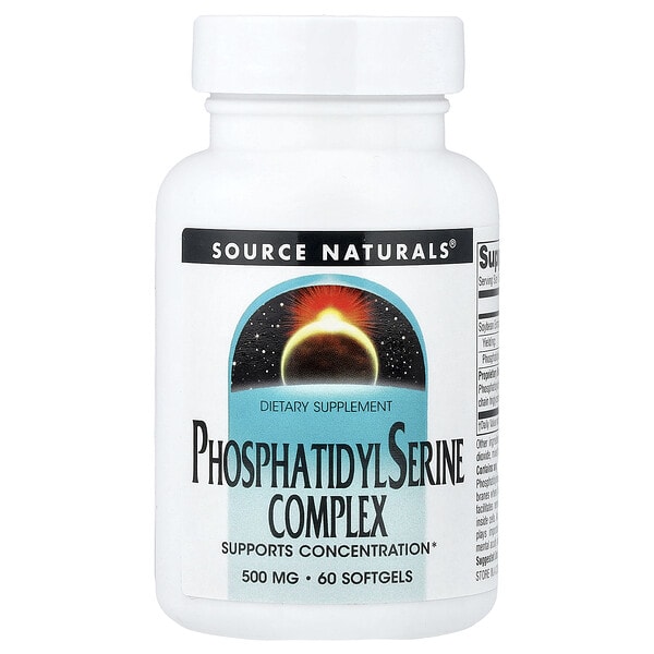 sns00562_v_39.jpg комплекс с фосфатидилсерином, 500 мг, 60 капсул — Source Naturals