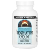 Фосфатидилхолин в лецитине, 420 мг, 90 мягких таблеток — Source Naturals