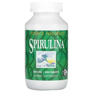 спирулина, 500 таблеток — Source Naturals