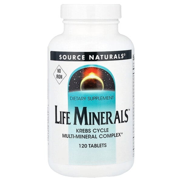 sns00642_v_36.jpg Life Minerals™, без железа, 120 таблеток — Source Naturals