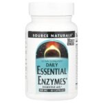 Daily Essential Enzymes®, 500 мг, 60 капсул — Source Naturals
