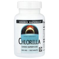 хлорелла, 500 мг, 100 таблеток — Source Naturals