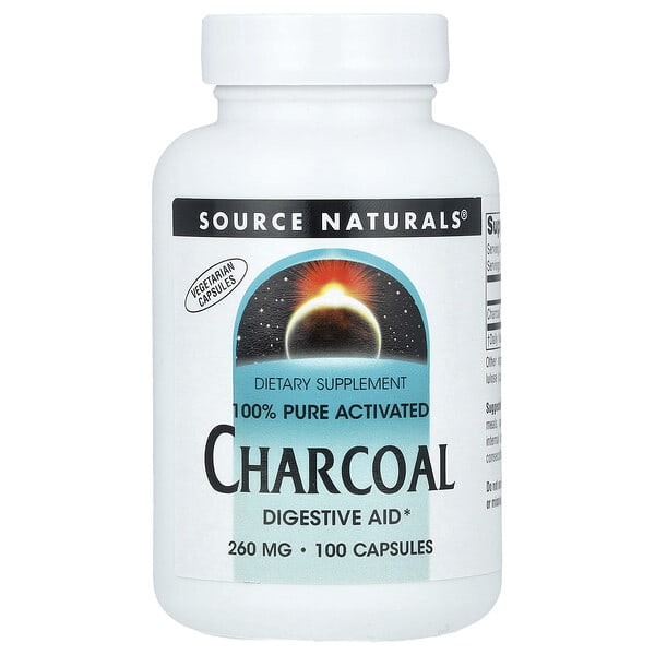 sns00686_v_8.jpg 100% чистый активированный уголь, 260 мг, 100 капсул — Source Naturals