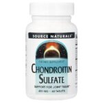 Chondroitin Sulfate, 400 мг, 60 таблеток — Source Naturals