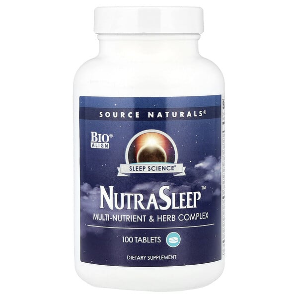 sns00750_v_34.jpg Пищевая добавка NutraSleep, 100 таблеток — Source Naturals