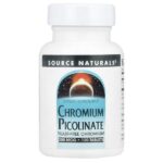 Пиколинат хрома, 200 мкг, 120 таблеток — Source Naturals