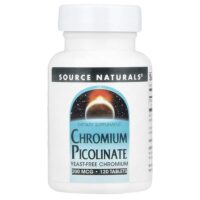 Пиколинат хрома, 200 мкг, 120 таблеток — Source Naturals