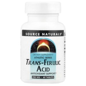 Athletic Series, трансферуловая кислота, 60 таблеток — Source Naturals
