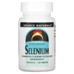 Селениум, 200 мкг, 120 таблеток — Source Naturals