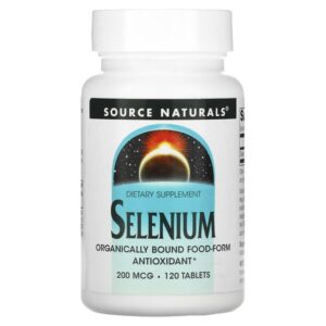 Селениум, 200 мкг, 120 таблеток — Source Naturals