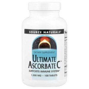 Ultimate Ascorbate C™, 100 таблеток — Source Naturals