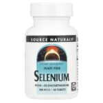Селен, без дрожжей, 200 мкг, 60 таблеток — Source Naturals