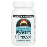N-ацетил L-тирозин, 300 мг, 60 таблеток — Source Naturals