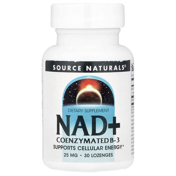 sns00936_v_8.jpg NAD+, коферментированный витамин B3, 30 пастилок — Source Naturals