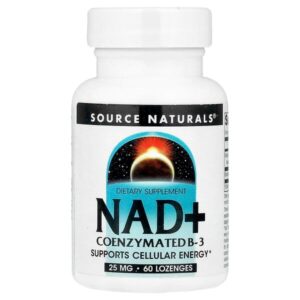Coenzymated, НАД+, витамин B3, 60 пастилок — Source Naturals