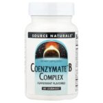 Coenzymate™, комплекс витаминов группы B, перечная мята, 60 пастилок — Source Naturals