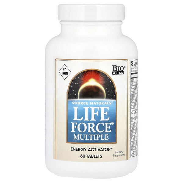 sns00965_v_37.jpg Life Force® Multi, мультивитаминный комплекс, без железа, 60 таблеток — Source Naturals