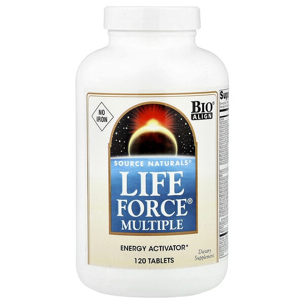 sns00966_v_51.jpg Мультивитамины Life Force, без железа, 120 таблеток — Source Naturals