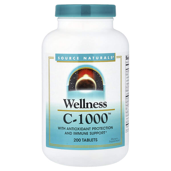 sns01033_v_24.jpg Wellness C-1000™, 200 таблеток — Source Naturals