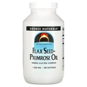 масло семян льна и первоцвета, 180 капсул — Source Naturals