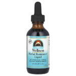 Wellness, жидкость Herbal Resistance™, без спирта, 59,14 мл (2 жидк. унц.) — Source Naturals
