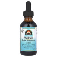 Wellness, жидкость Herbal Resistance™, без спирта, 59,14 мл (2 жидк. унц.) — Source Naturals