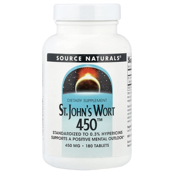 sns01177_v_43.jpg Зверобой 450™, 450 мг, 180 таблеток — Source Naturals
