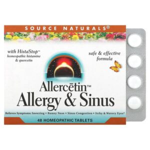 Allercetin, средство от аллергии и заложенности носа, 48 таблеток — Source Naturals
