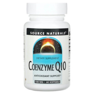 коэнзим Q10, 100 мг, 60 мягких таблеток — Source Naturals
