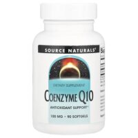 Коэнзим Q10, 100 мг, 90 мягких таблеток — Source Naturals