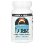 Таурин, 500 мг, 60 таблеток — Source Naturals