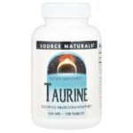 Таурин, 500 мг, 120 таблеток — Source Naturals
