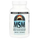 МСМ, 120 таблеток — Source Naturals