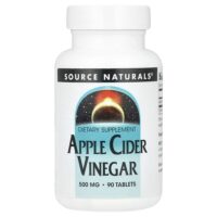 Яблочный уксус, 500 мг, 90 таблеток — Source Naturals