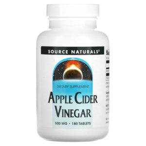 яблочный уксус, 500 мг, 180 таблеток — Source Naturals