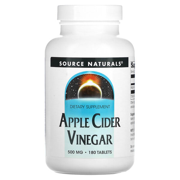 sns01356_v_20.jpg яблочный уксус, 500 мг, 180 таблеток — Source Naturals