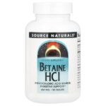 бетаина гидрохлорид, 90 таблеток — Source Naturals