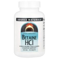 бетаина гидрохлорид, 90 таблеток — Source Naturals