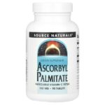 аскорбил пальмитат, 500 мг, 90 таблеток — Source Naturals