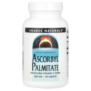 аскорбил пальмитат, 500 мг, 90 таблеток — Source Naturals