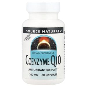 коэнзим Q10, 200 мг, 60 капсул — Source Naturals