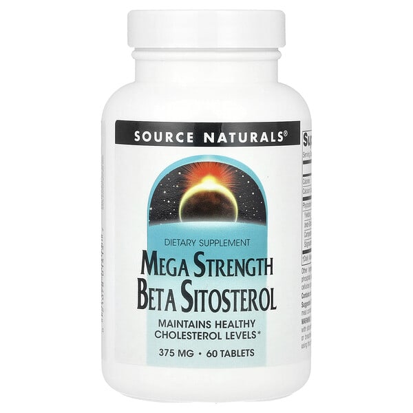 sns01415_v_8.jpg бета-ситостерол, Mega Strength, 60 таблеток — Source Naturals