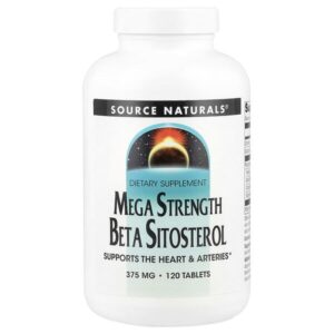 бета-ситостерол усиленного действия, 375 мг, 120 таблеток — Source Naturals