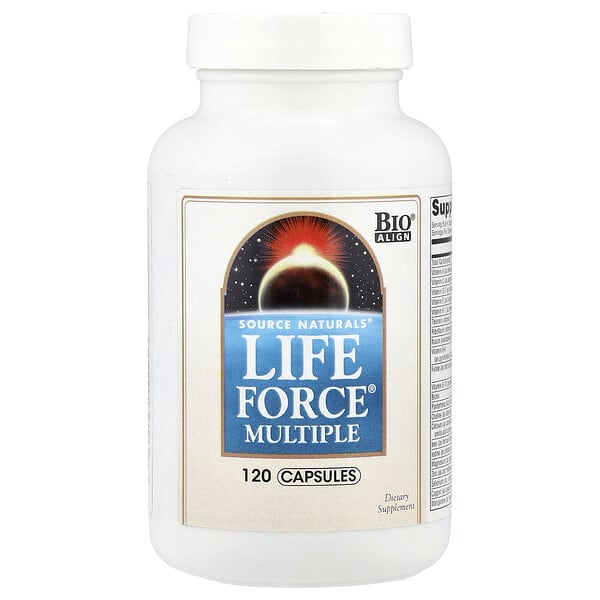 sns01422_v_44.jpg Мультивитамины Life Force, 120 капсул — Source Naturals