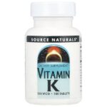 Витамин К, 100 таблеток — Source Naturals