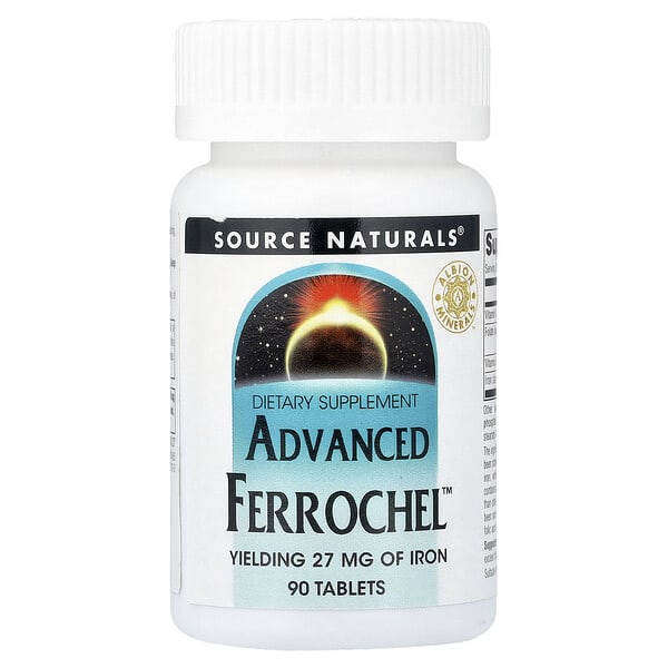 sns01455_v_8.jpg Advanced Ferrochel™, 90 таблеток — Source Naturals