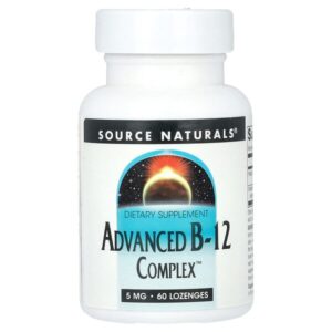 улучшенный комплекс B-12, 5 мг, 60 таблеток для рассасывания — Source Naturals