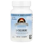 L-теанин, 200 мг, 60 таблеток — Source Naturals
