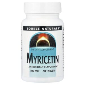 мирицетин, 100 мг, 60 таблеток — Source Naturals