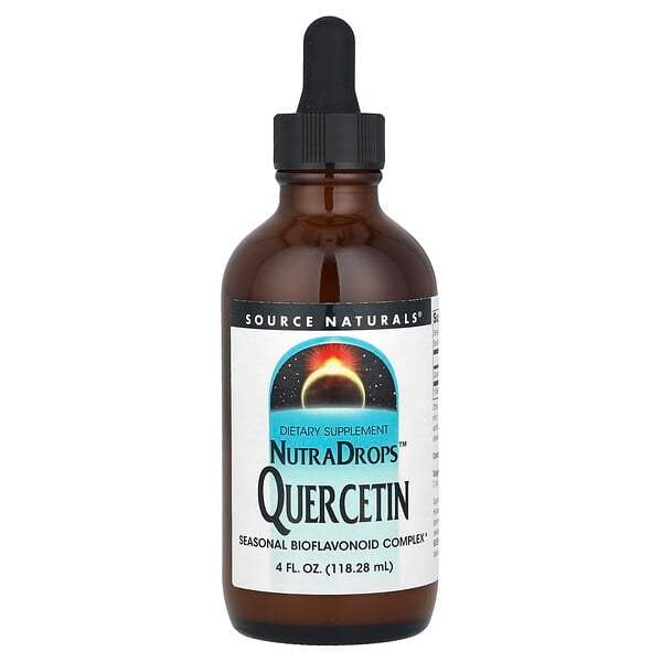 sns01523_v_39.jpg NutraDrops™, кверцетин, 134 мг, 118,28 мл (4 жидк. унции) — Source Naturals